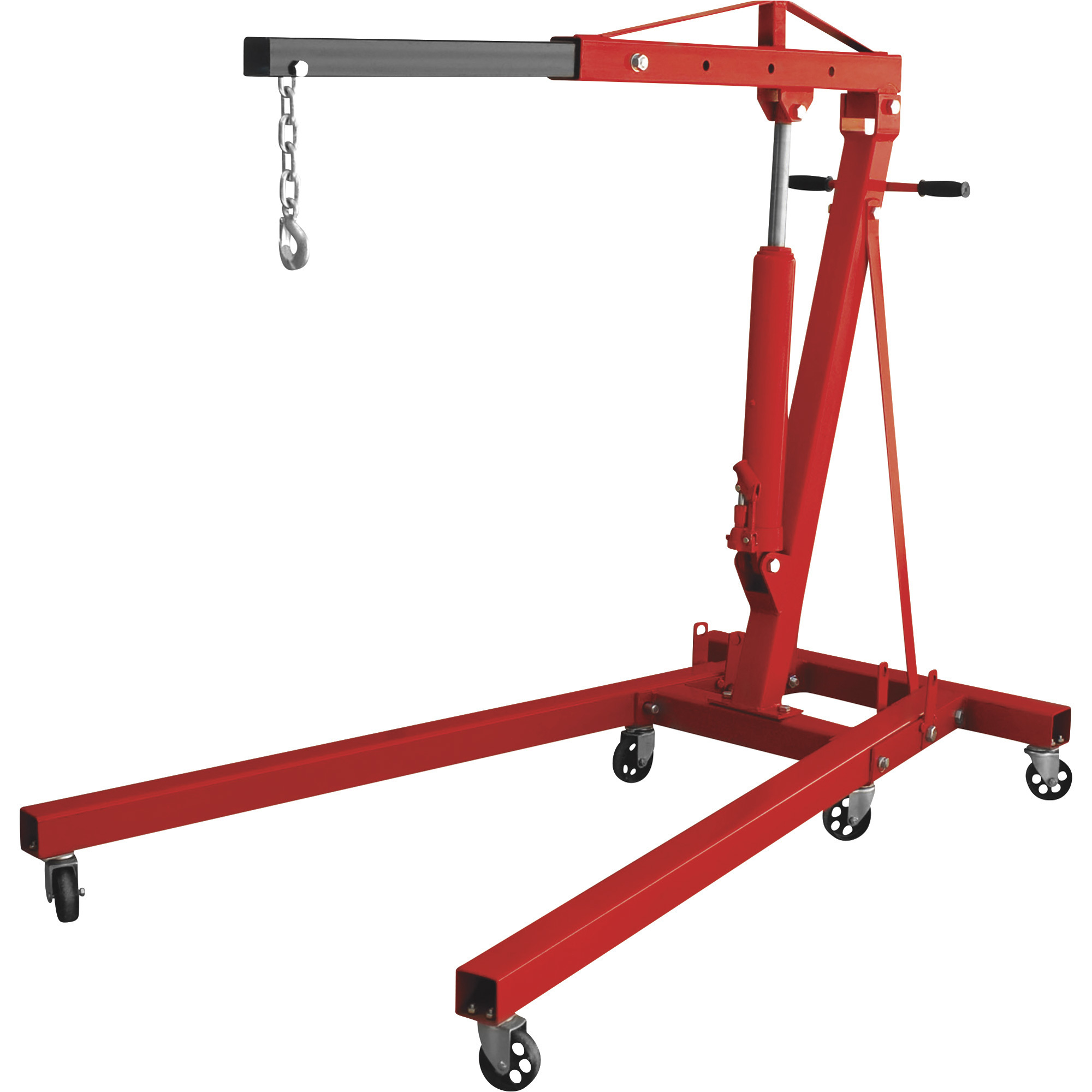Torin Big Red Engine Hoist, 2-Ton Capacity, 1in.-82 5/8in. Lift, Model# T32001